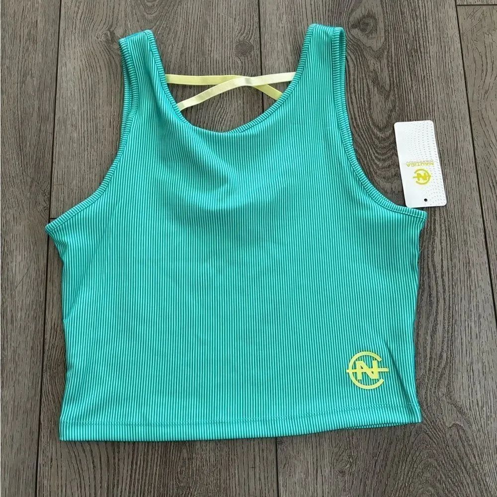 Nautica crop tank top NWT